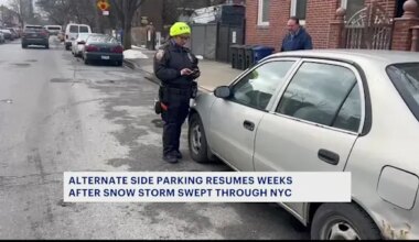 News 12 | Brooklyn | Alternate side parking resumes weeks after snowstorm swept through NYC
