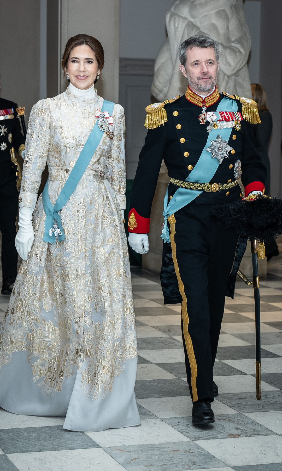 Denmarks Queen Mary and King Frederik X at The Royal Couple's New Year's Reception