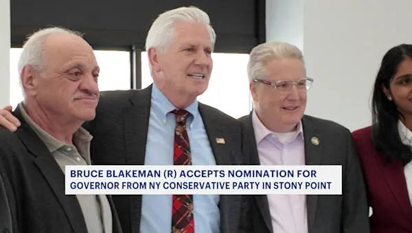 News 12 | Brooklyn | Bruce Blakeman receives nomination for governor from NY State Conservative Party