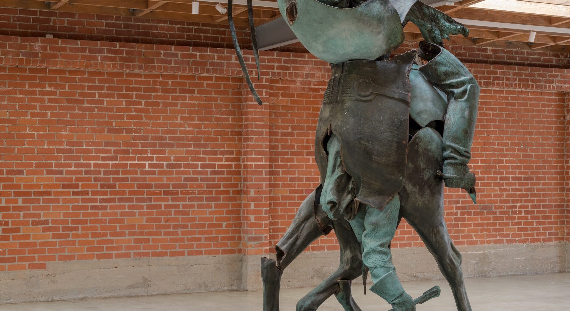 Kara Walker, Unmanned Drone, 2023. Bronze, 134 × 153 ½ × 55 inches. Courtesy the artist and Sikkema Malloy Jenkins.