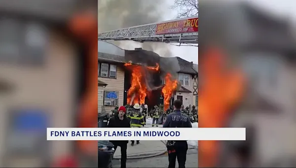 News 12 | Brooklyn | Fire tears through home in Midwood