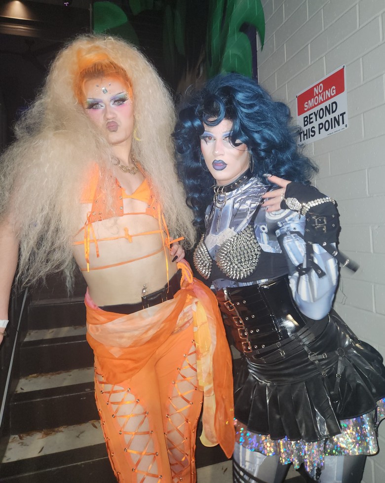 Friends, roomies and performers Venus Wyre and Moxxxie Hexxx.