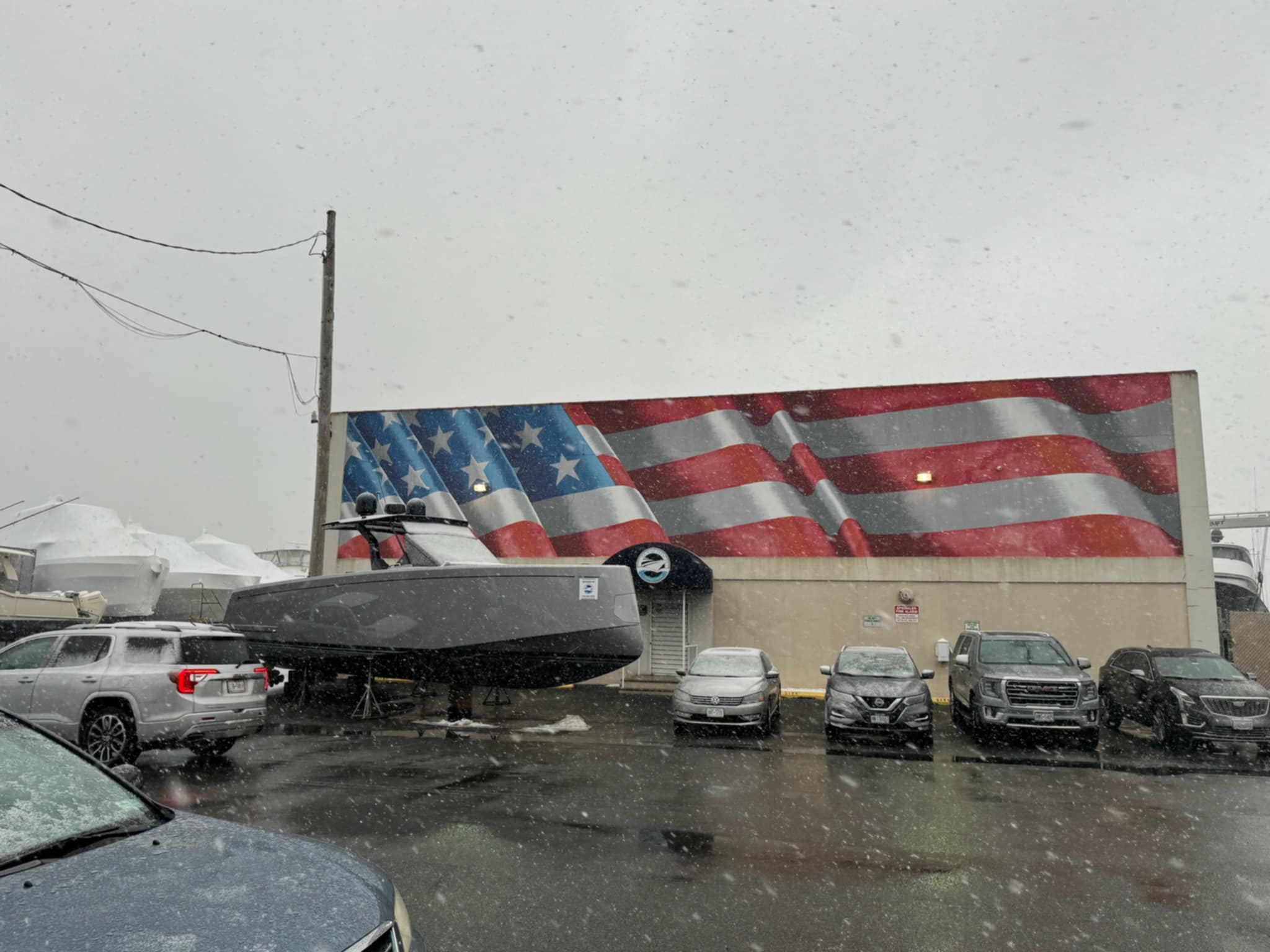 A look at Mansion Avenue, Great Kills, at the start of heavy snowfall at 4 p.m., on Sunday, Feb. 22, 2026.