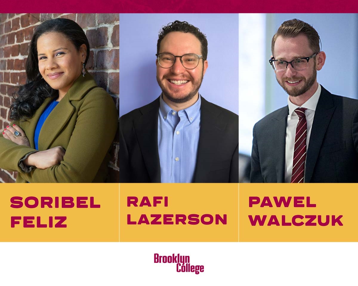 Soribel Feliz ’09, Rafi Lazerson ’16, Pawel Walczuk ’10