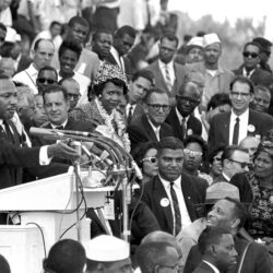 Martin Luther King Jr., head of the Southern Christian Leadership Conference, speaks to thousands during his "I Have a Dream" speech at the Lincoln Memorial during the March on Washington for Jobs and Freedom, Aug. 28, 1963, in Washington. Photo: AP/File