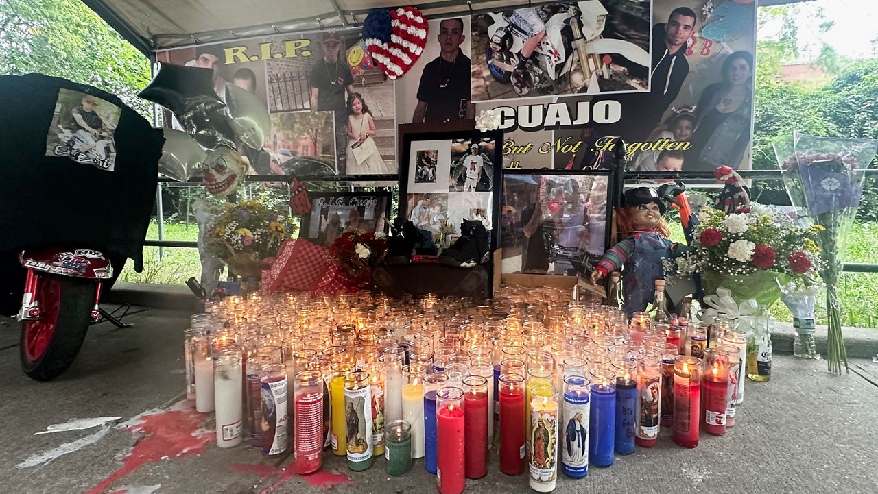 A memorial for Eric Duprey in the Bronx