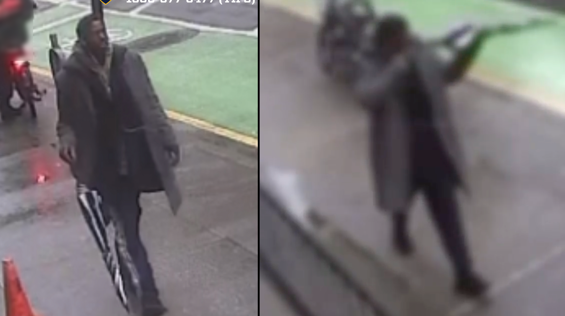 Police are searching for a suspect in a random umbrella attack on a woman on the Upper East Side on Feb. 20