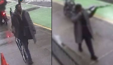 Police are searching for a suspect in a random umbrella attack on a woman on the Upper East Side on Feb. 20