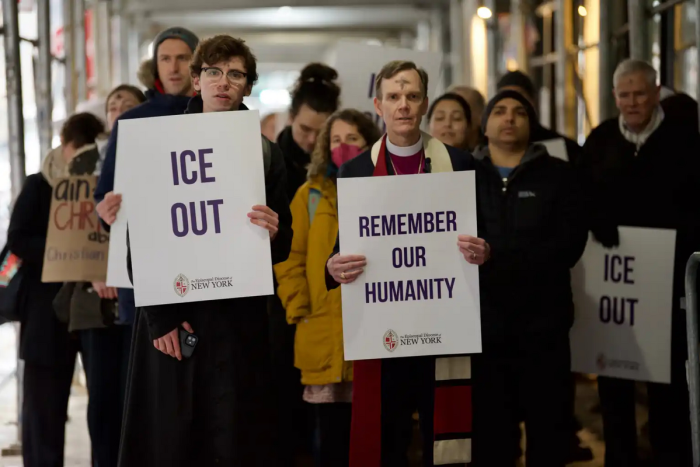 Ash Wednesday Episcopal Diocese New York Federal Plaza Immigration 2026 Lent