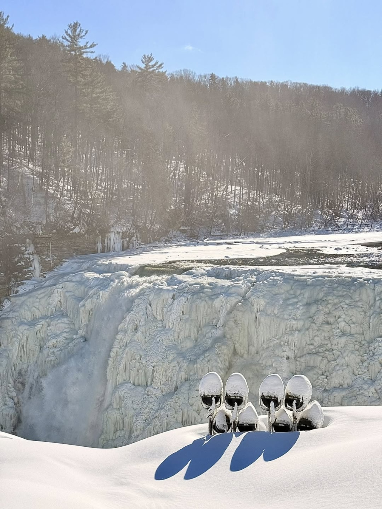 Frozen waterfalls in Upstate New York
