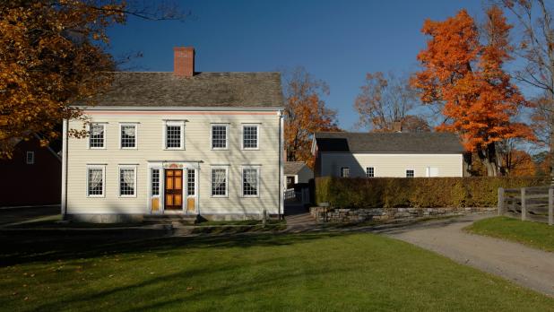 Farmers Museum historic village in the fall