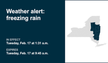 NY weather: Weather alert for freezing rain in part of New York until Tuesday morning