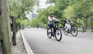 Biking in central park