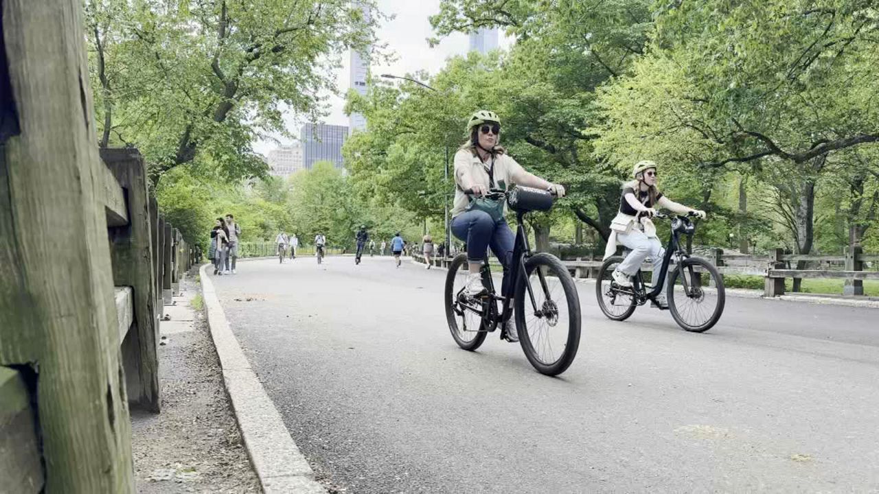 Biking in central park