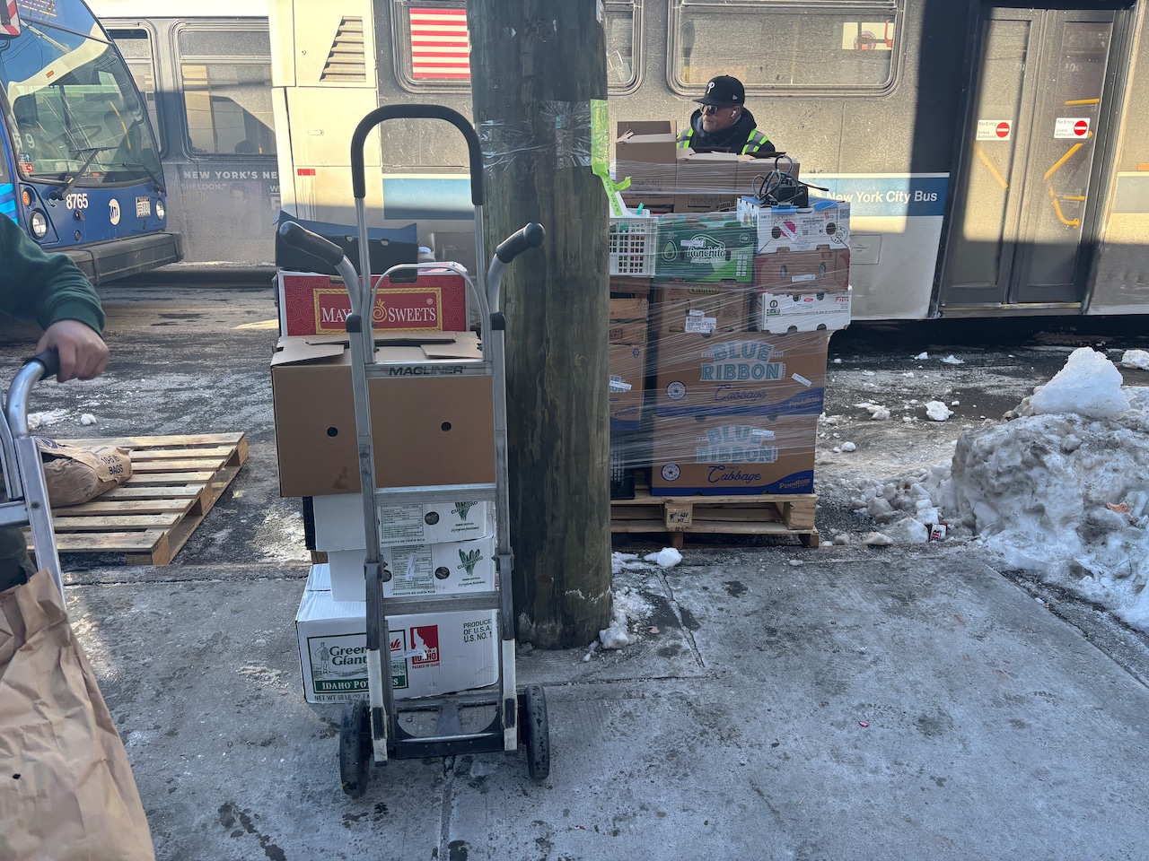 Snow deliveries restaurants