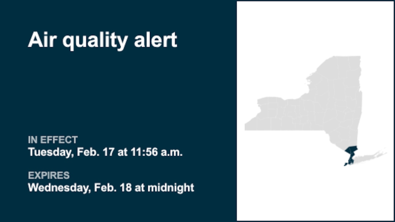 NYC weather: Air quality alert for New York City until early Wednesday