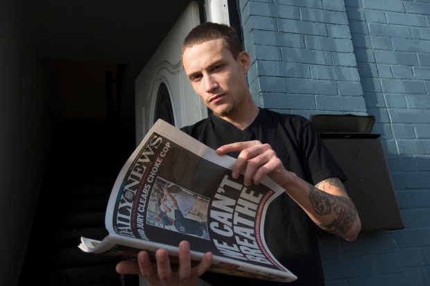 Ramsey Orta, the friend of Eric Garner who recorded the infamous cell phone video capturing the fatal arrest and chokehold of Garner by NYPD Officer Daniel Pantaleo in Staten Island, is pictured in 2014. (Joe Marino / New York Daily News)