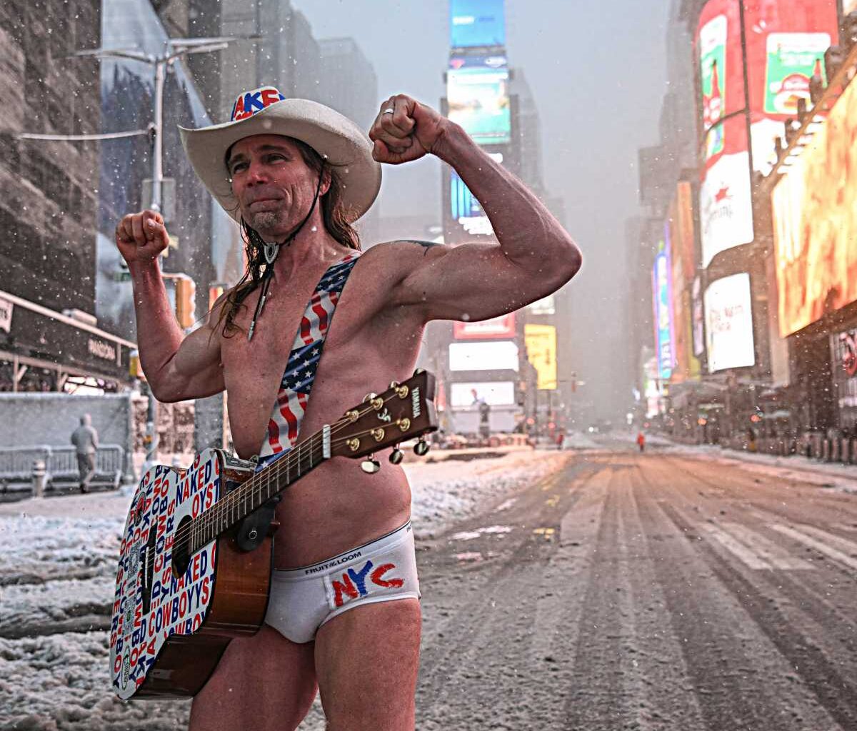 NYC BLIZZARD: How does the Naked Cowboy stay warm in Times Square amid one of the city’s worst winter storms in decades?