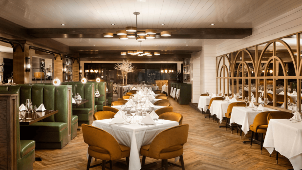 Interior of the dining room of Arlo Kitchen & Bar