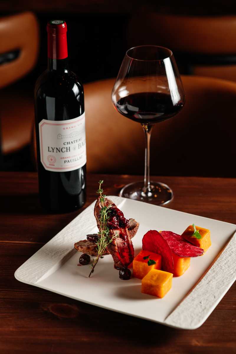 Duck Breast With Sweet Potatoes and Sour Cherry Sauce at Terra