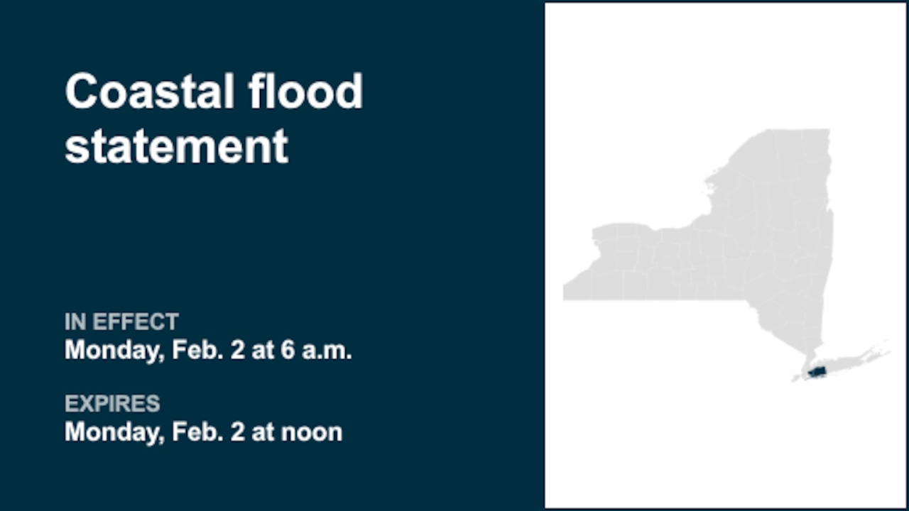 NY weather: Coastal flood statement issued for Queens and Nassau County for Monday