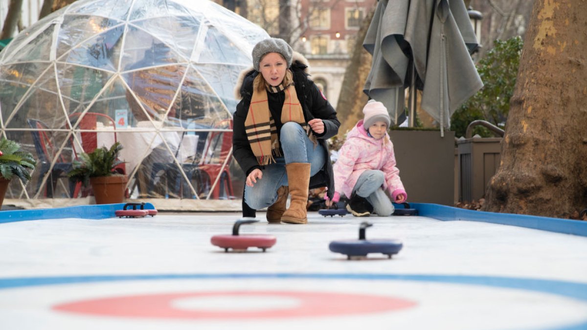Bryant Park celebrates Winter Olympics with free curling, photo ops – NBC New York