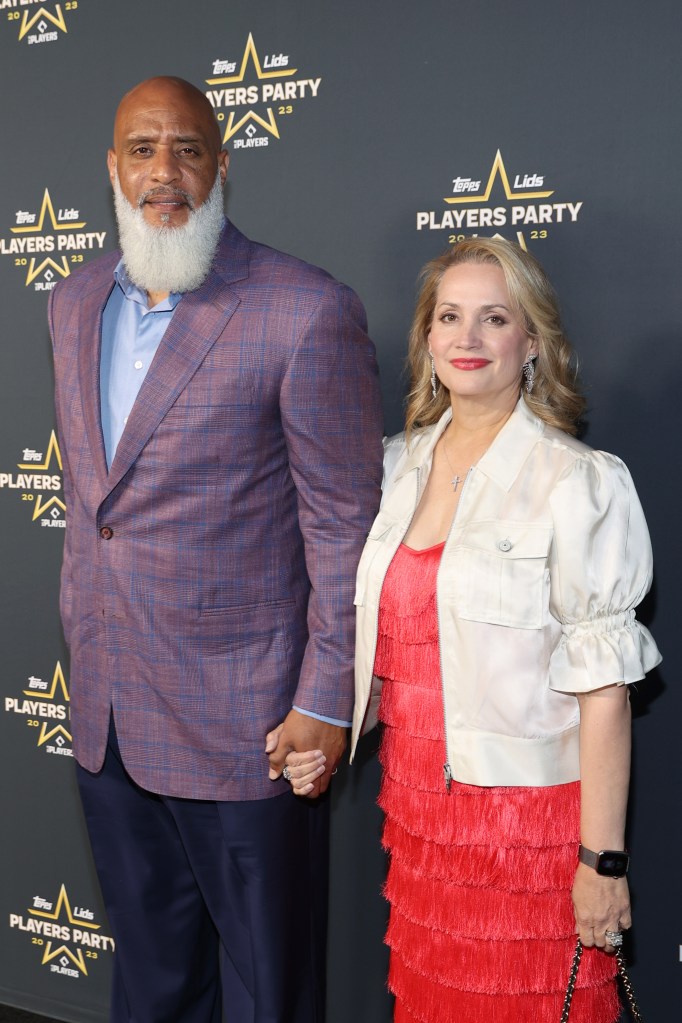 Tony Clark (l.) and his wife, Frances (r.)