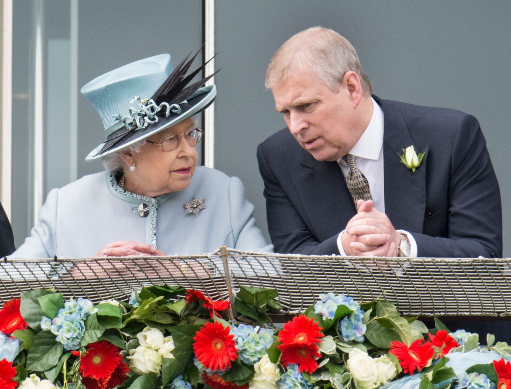 Queen Elizabeth and Prince Andrew 