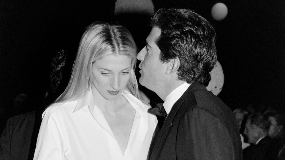 Carolyn Bessette-Kennedy and John F. Kennedy Jr. attend the "Brite Nite" party, celebrating the exhibition "The American Century: at the Whitney Museum of American Art in New York City on March 9, 1999.