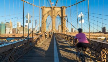 FIRST on amNY | Bicyclists across the East River bridges set record-high for fifth-straight year, DOT data says