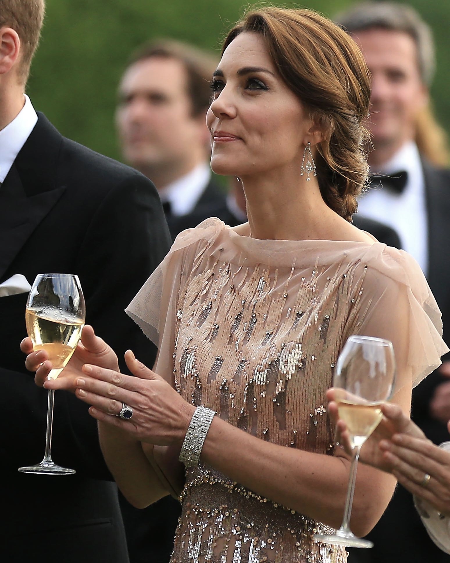 HRH Prince William and Catherine, Duchess of Cambridge attend a gala dinner in support of East Anglia's Children's Hospices' nook appeal at Houghton Hall on June 22, 2016 in King's Lynn, England. (Getty Images)