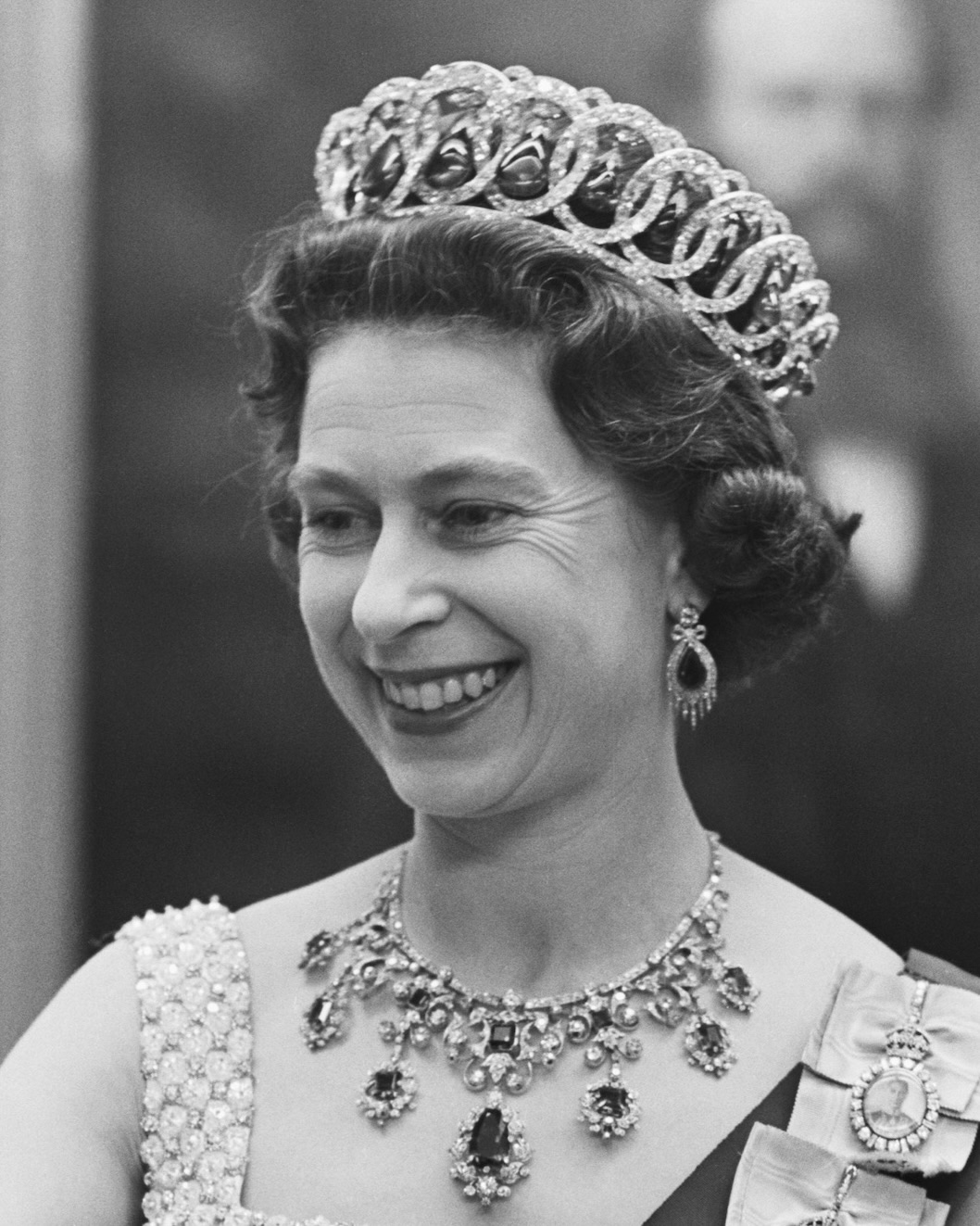 Queen Elizabeth II wears the Grand Duchess Vladimir Tiara in Ottawa, 1967.