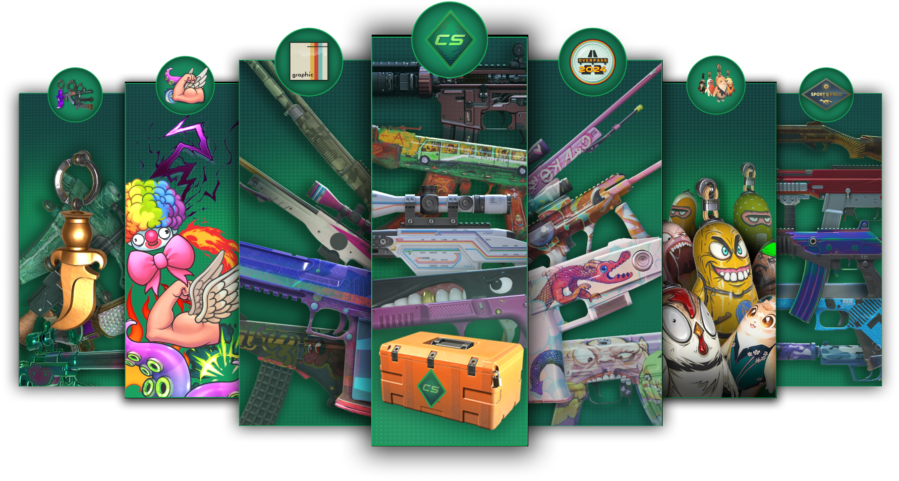 A series of Counter-Strike cosmetics.