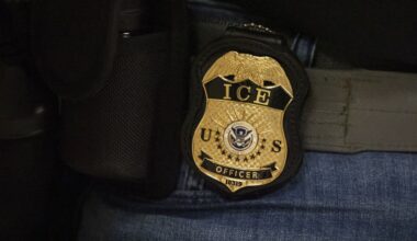 An ICE badge.