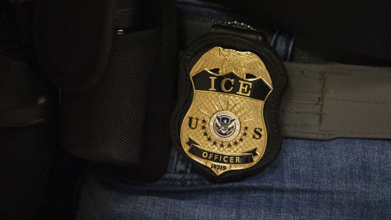 An ICE badge.