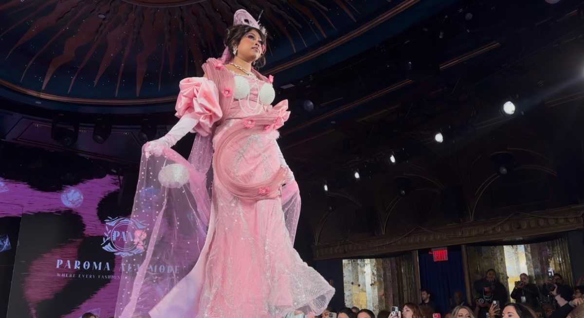 a model at fashion week