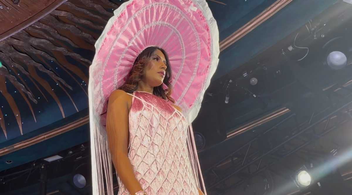 a model at fashion week