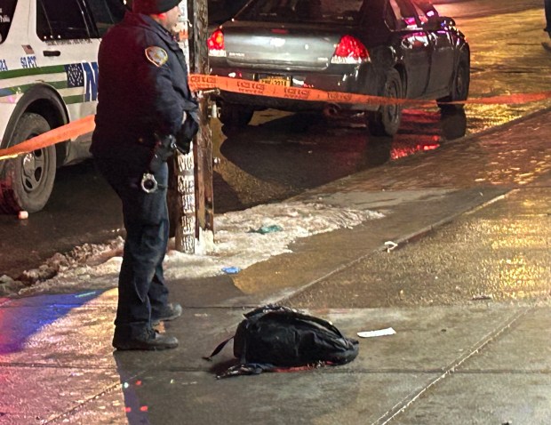 Three people were shot, one fatally, when two groups of young people clashed on W. 283rd St. and Broadway in the Bronx on Feb. 11, 2026. (Kerry Burke / New York Daily News)