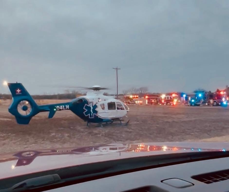 Manhattan-Monee Road Crash Sends Two To Hospital