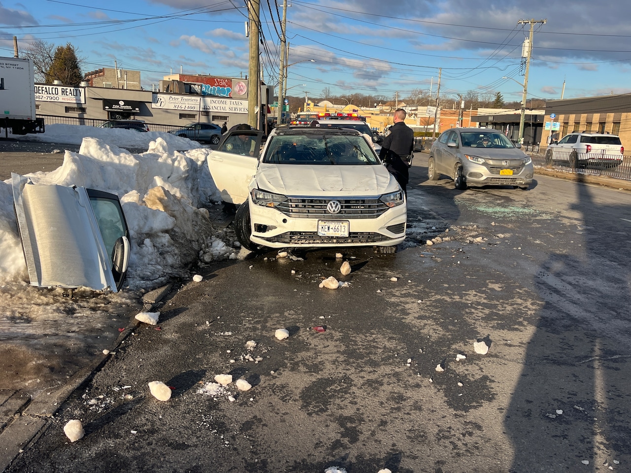 Car overturns in South Beach