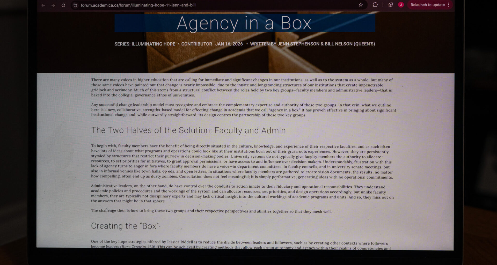 New university collaboration model authored by Queen’s administrators sparks online discourse