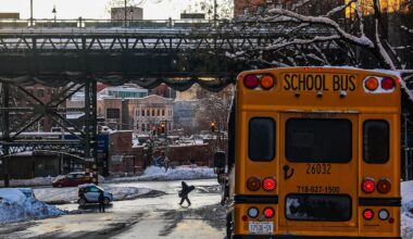 NYC schools reopen after record snow with low attendance and transit delays