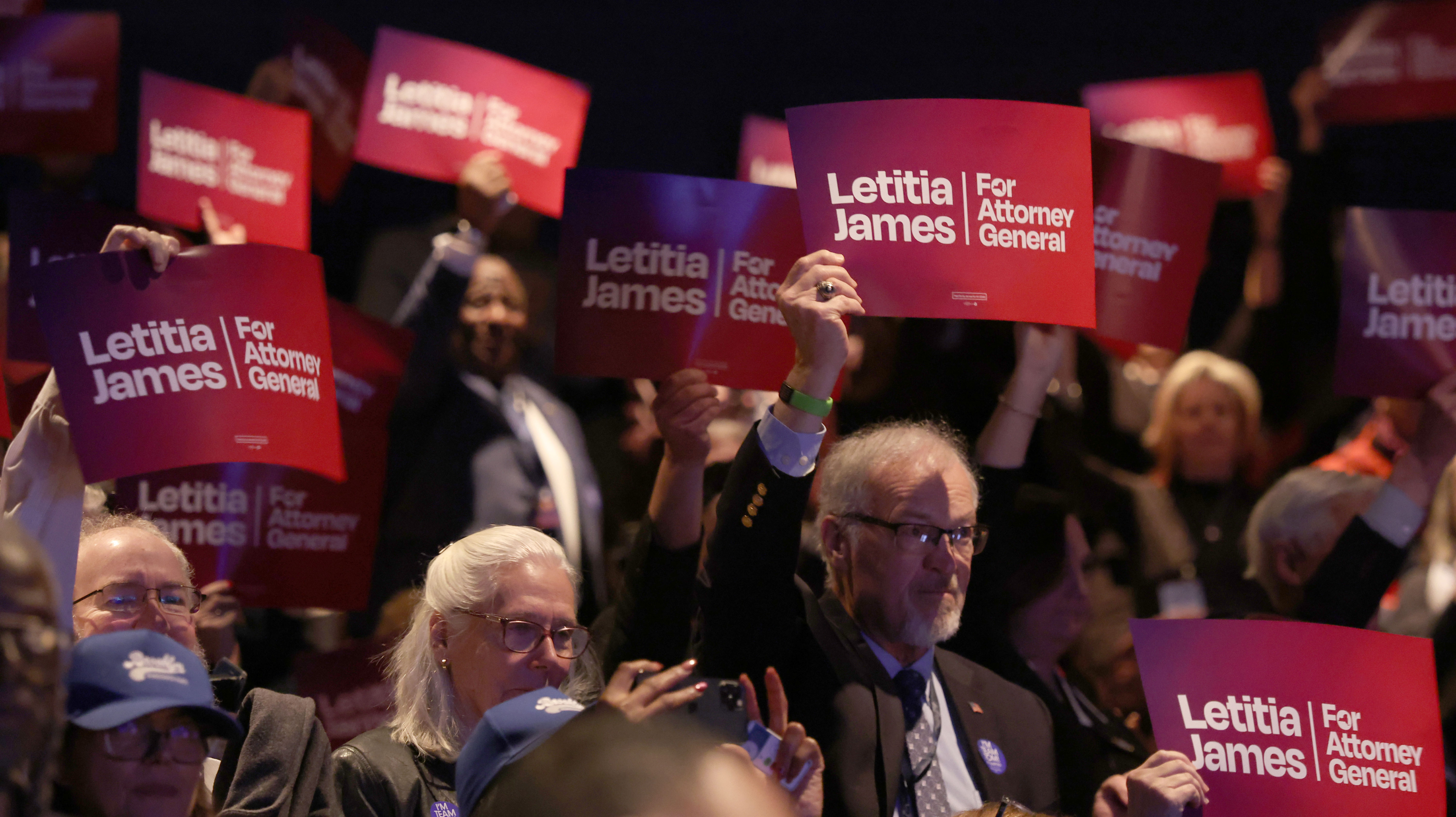 The New York State Democratic Convention was held at the Mulroy Civic Center in Syracuse, New York, Friday February 6, 2026. The Democrats nominated Gov. Kathy Hochul for Governor, Adrienne Adams for Lt Governor, Comptroller Thomas DiNapoli and Letitia Jamesfor for Attorney General.  Dennis. Nett | dnett@syracuse.com