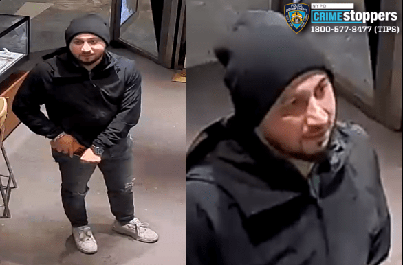 One of the suspects in the Feb. 5 Hudson Yards jewelry heist. (NYPD)