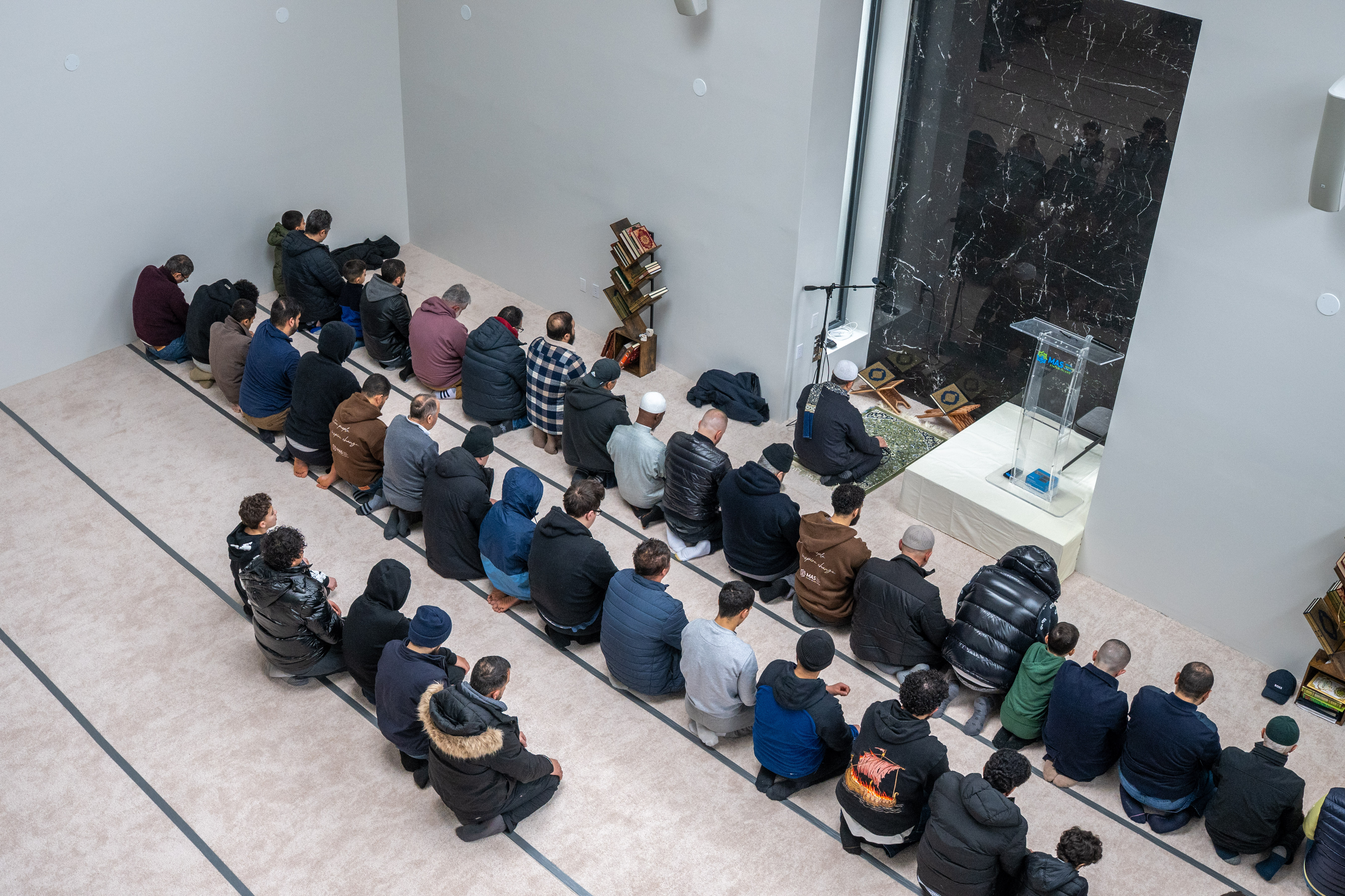 Members of the Muslim American Society of Staten Island celebrate Ramadan in their newly expanded community center in Dongan Hills on Tuesday, February 17, 2026. (Owen Reiter for the Advance/SILive.com)
