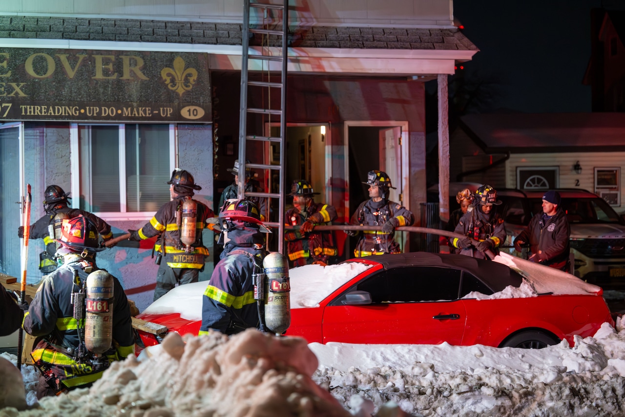 Firefighters respond to an “all-hands” fire in Travis