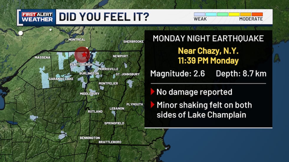 Chazy, NY Earthquake October 14, 2025