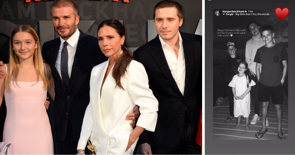 Harper Beckham pens heartbreaking message to big bro Brooklyn