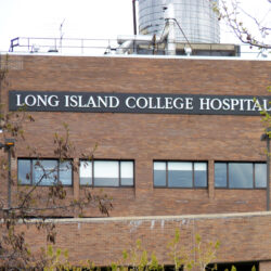 The now-demolished Long Island College Hospital in Cobble Hill. Photo: Mary Frost, Brooklyn Eagle