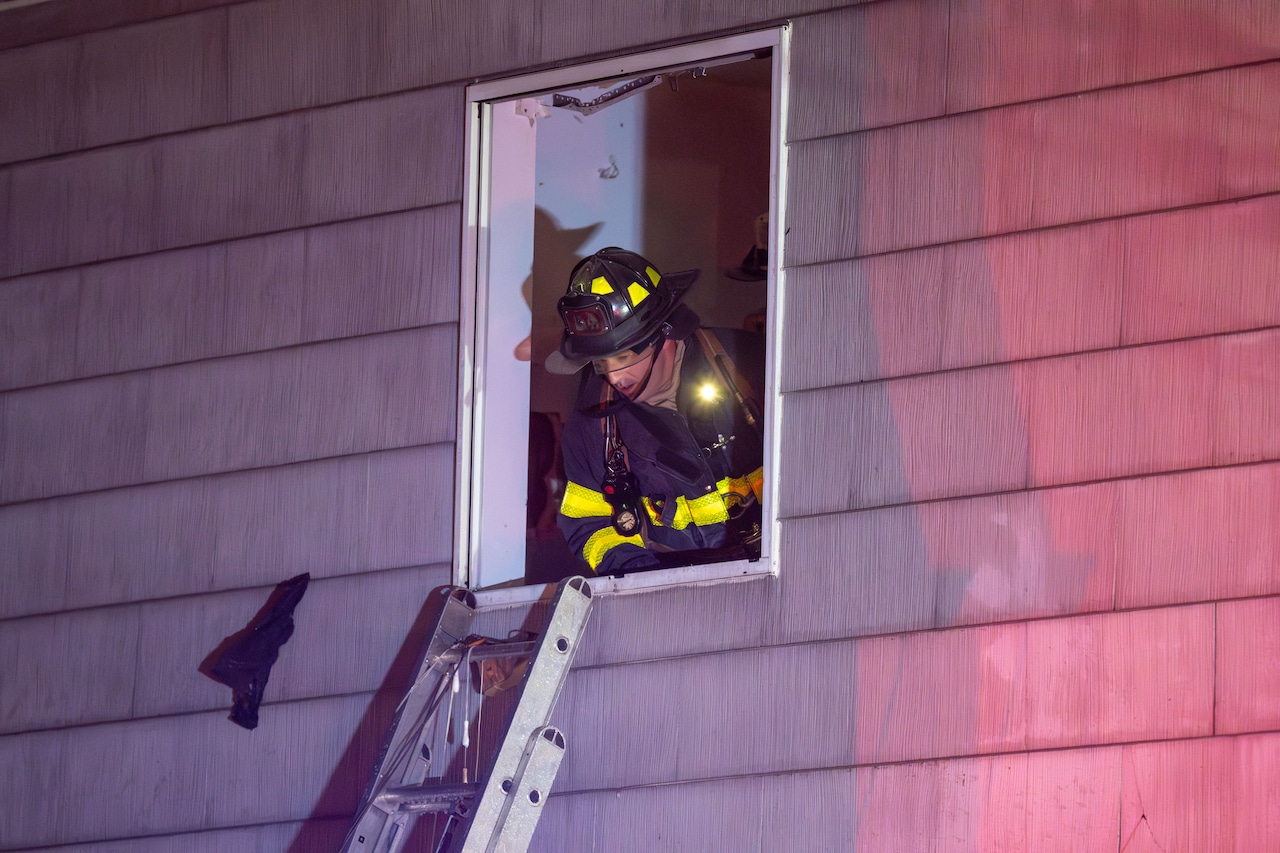 Firefighters respond to an “all-hands” fire in Travis